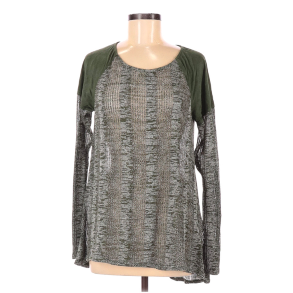 Tru Self Long Sleeve Knit Top Medium